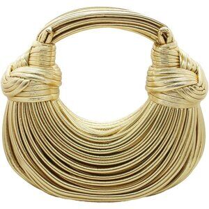 Stylish Crossbody Satchel in Z-Gold - Creative Noodle Shape Handbag for Women